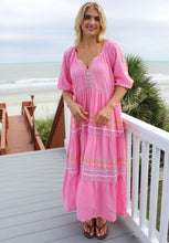 Load image into Gallery viewer, Simply Southern Embellished Maxi Dress--Pink
