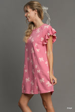 Load image into Gallery viewer, Umgee--Ribbon and Bows--Pink Ribbon Print Dress
