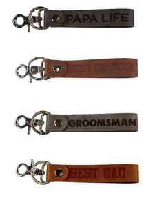 Simply Southern Men's PU Leather Key Chain
