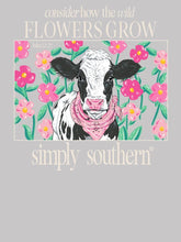 Load image into Gallery viewer, Simply Southern Long Sleeve Tee--Cow--Whitewater
