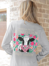 Load image into Gallery viewer, Simply Southern Long Sleeve Tee--Cow--Whitewater
