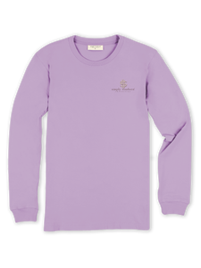 Simply Southern Long Sleeve Tee--Impress--Lilac