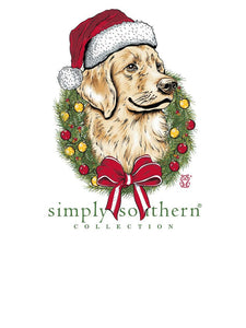 Simply Southern Long Sleeve Tee--Merry Dog--White