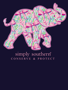 Simply Southern Long Sleeve Tee--Tracker--Bow--Eclipse