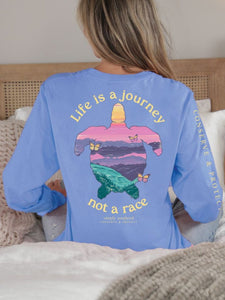 Simply Southern Long Sleeve Turtle Tracking Tee--Journey--Vista