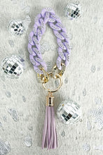 Load image into Gallery viewer, SELINA SPARKLE  CHAIN LINK BRACELET KEYCHAIN
