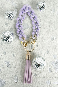 SELINA SPARKLE  CHAIN LINK BRACELET KEYCHAIN