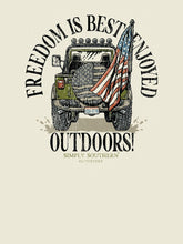 Load image into Gallery viewer, Simply Southern Men's  Short Sleeve T-Shirt-- Freedom--Bone
