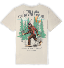 Load image into Gallery viewer, Men&#39;s Simply Southern Short Sleeve Tee--BIGFOOT--Wisp
