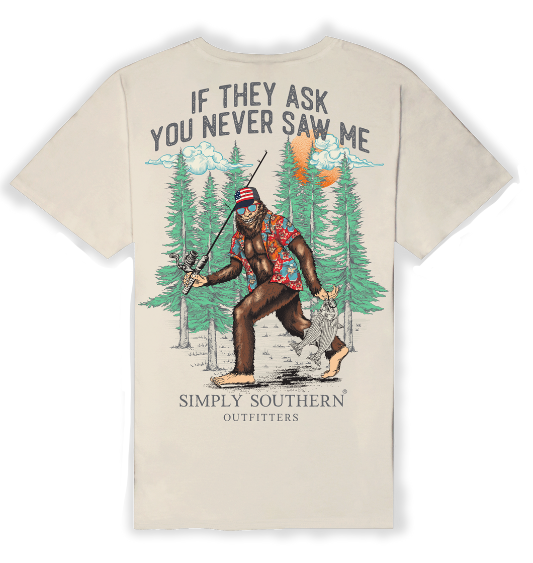 Men's Simply Southern Short Sleeve Tee--BIGFOOT--Wisp