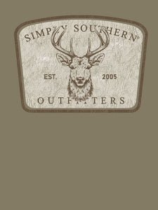 Simply Southern Men's Short Sleeve Tee--Buck--Deserththr