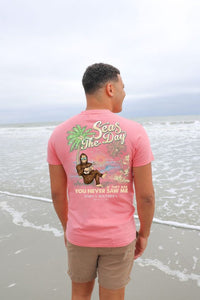 Simply Southern Men's Short Sleeve Tee--Seas--Cocktail
