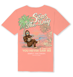 Simply Southern Men's Short Sleeve Tee--Seas--Cocktail