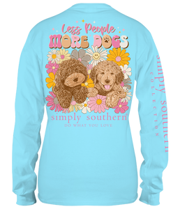 Simply Southern Long Sleeve Tee--More Dogs--Pool