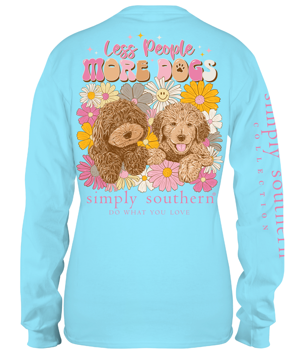 Simply Southern Long Sleeve Tee--More Dogs--Pool