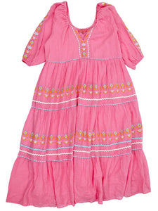 Simply Southern Embellished Maxi Dress--Pink