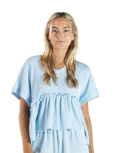Load image into Gallery viewer, Simply Southern Corded Ruffle Top--Tidal
