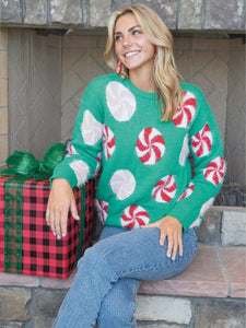 Simply Southern Fuzzy Sweater--Candy