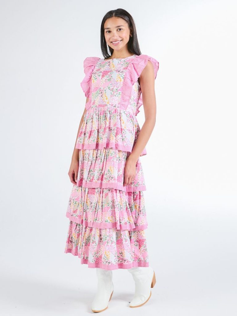 Simply Southern Hailey Dress--Multi Floral
