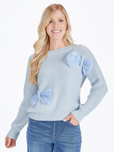 Load image into Gallery viewer, Simply Southern Elliana Sweater--Bow--Blue
