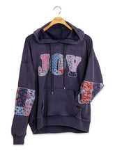 Load image into Gallery viewer, Simply Southern Quilted Applique "JOY" Hoodie
