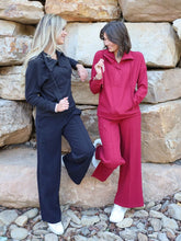 Load image into Gallery viewer, Simply Southern Knot Ribbed Pant--Red
