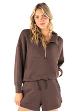 Load image into Gallery viewer, Simply Southern Half Zip Mock Neck Pullover
