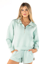Load image into Gallery viewer, Simply Southern Half Zip Mock Neck Pullover
