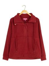 Load image into Gallery viewer, Simply Southern Ribbed Knit Pullover--Red
