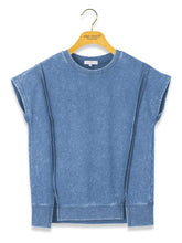 Load image into Gallery viewer, Simply Southern Modal Mineral Wash Top--Blue
