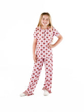 Load image into Gallery viewer, Simply Southern Holiday Lily Pajama/PJ/Lounge Set--Bow
