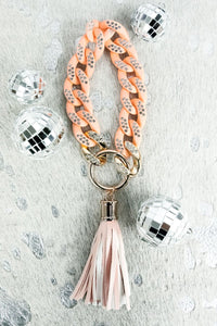 SELINA SPARKLE  CHAIN LINK BRACELET KEYCHAIN