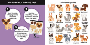 First Sticker Art: Cuddly Pets (190 Stickers!) Book