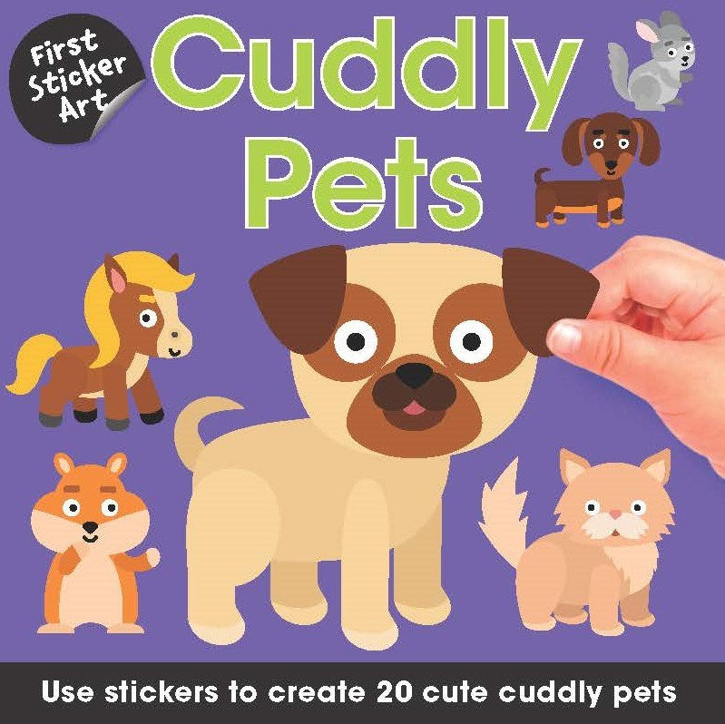 First Sticker Art: Cuddly Pets (190 Stickers!) Book