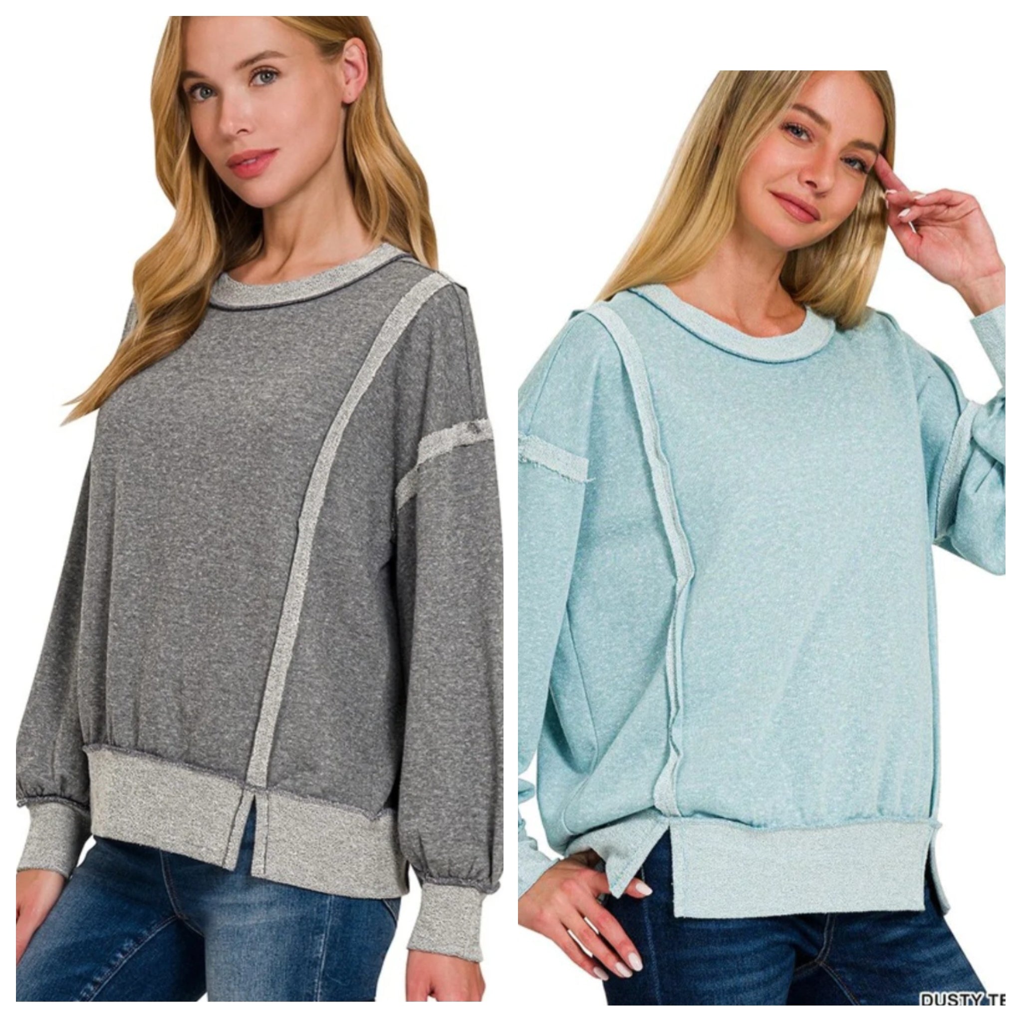 Sweatshirt without unterandern bottom band