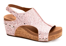 Load image into Gallery viewer, Corky&#39;s Light Pink Glitter Carley Wedges
