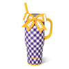SWIG Game Day Gingham- Purple/Gold  40 Ounce Leak Proof Tumbler