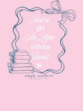 Load image into Gallery viewer, Simply Southern Short Sleeve Tee--BookLove--WshPnk
