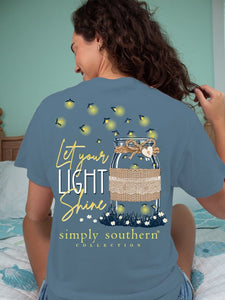 Simply Southern Short Sleeve Tee--Light--Comet