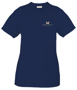 Simply Southern Short Sleeve Tee--PIECES--Navy