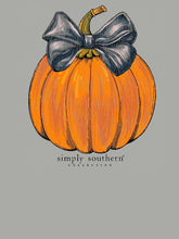 Load image into Gallery viewer, Simply Southern Short Sleeve Tee--Pumpkin--Storm Heather
