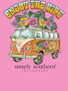 Simply Southern Short Sleeve Tee--Ride--Fancy Candy