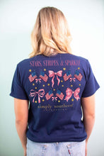 Load image into Gallery viewer, Simply Southern Short Sleeve Tee--Stars--Navy
