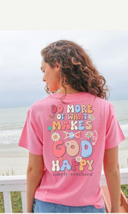 Simply Southern Short Sleeve Tee - More - Fancy Candy Pink