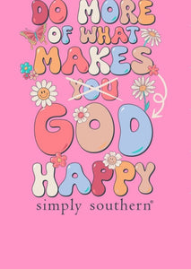 Simply Southern Short Sleeve Tee - More - Fancy Candy Pink