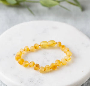 Kids | Raw Honey Baltic Amber Bracelet - 5-6inch