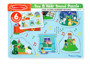 Melissa & Doug Nursery Rhymes 2 Sound Puzzle - 6 PIeces