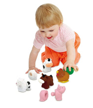 Load image into Gallery viewer, Melissa &amp; Doug Pop Blocs Farm Animals Educational Baby Toy - 10 Linkable Pieces
