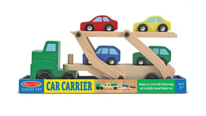 Melissa & Doug Car Carrier Truck & Cars Wooden Toy Set