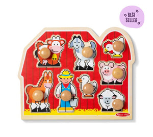 The Melissa & Doug Deluxe Jumbo Knob Puzzle - 8 piece